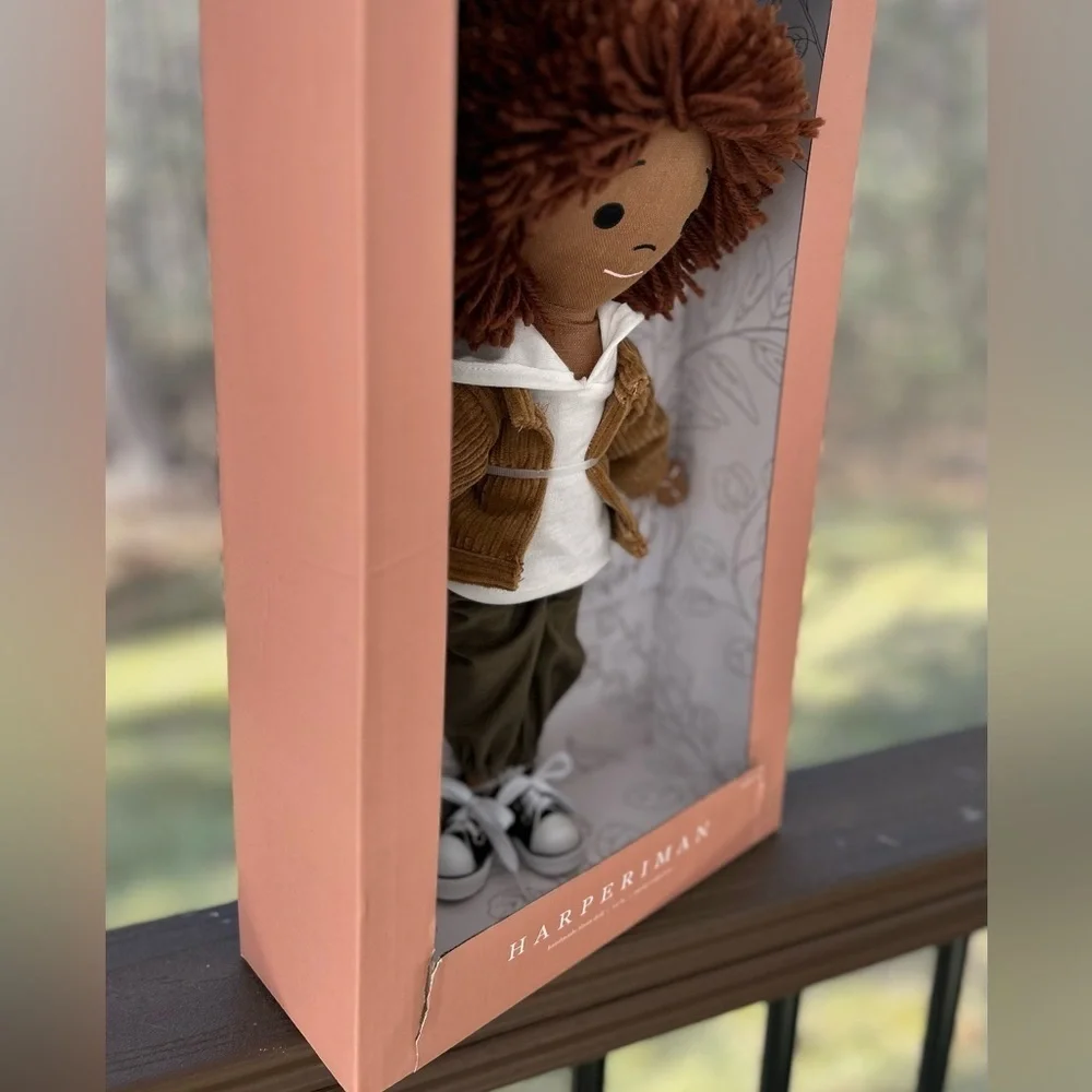 HarperIman Ashton Handmade Doll 14” Linen Petite Collection NEW with box